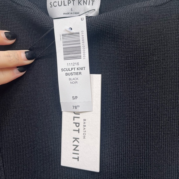 NWT Sculpt Knit bustier in BLACK - Picture 7 of 10